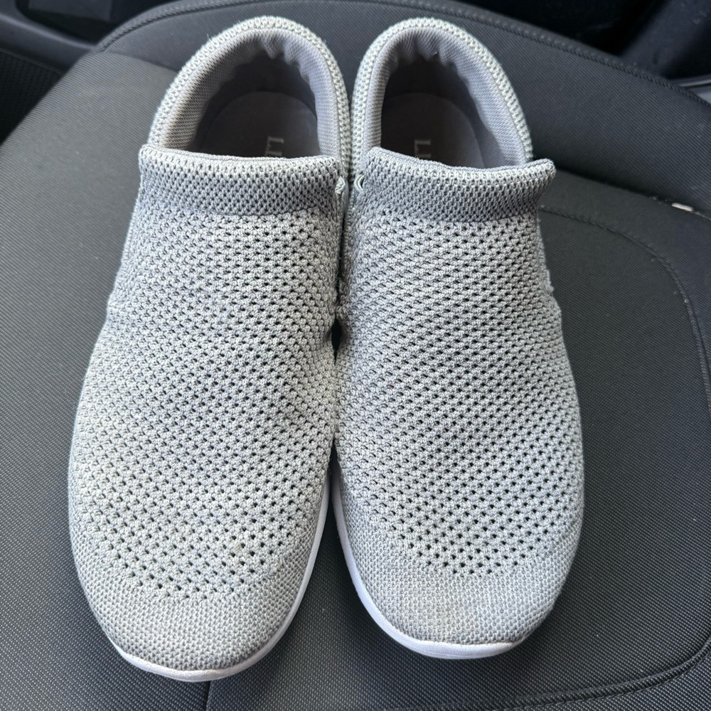 L.L. Bean Gray Mesh Slip-On Sneakers